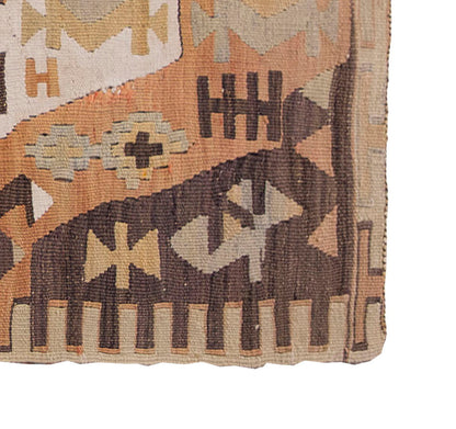 Vintage Kilim Rug,Konya Kilim 2'2" x 3'7" feet 66 x 110 cm