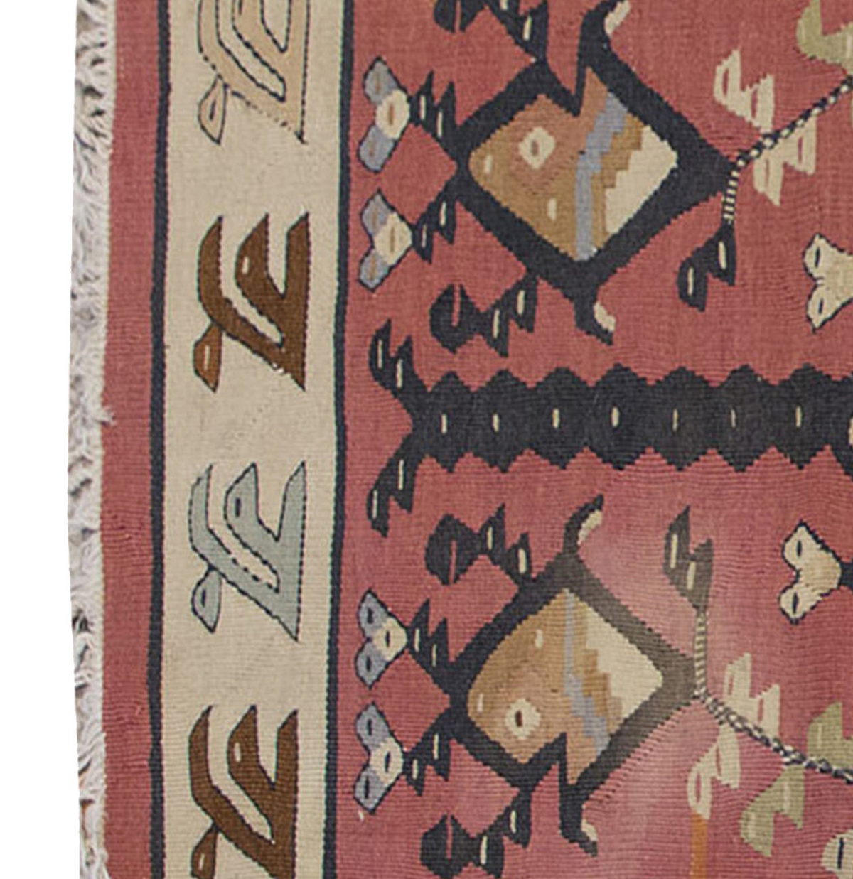 Vintage Kilim Rug,BesarabianKilim 2'4" x 4'6" feet 71 x 137 cm