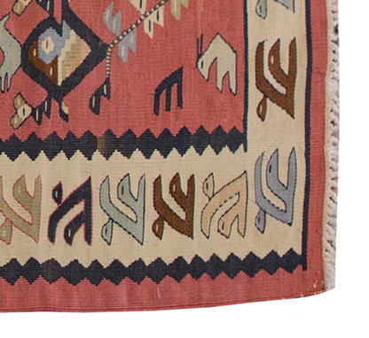 Vintage Kilim Rug,BesarabianKilim 2'4" x 4'6" feet 71 x 137 cm