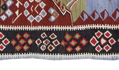 Vintage Kilim Rug,Konya Kilim 2'5" x 4" feet 73 x 118 cm