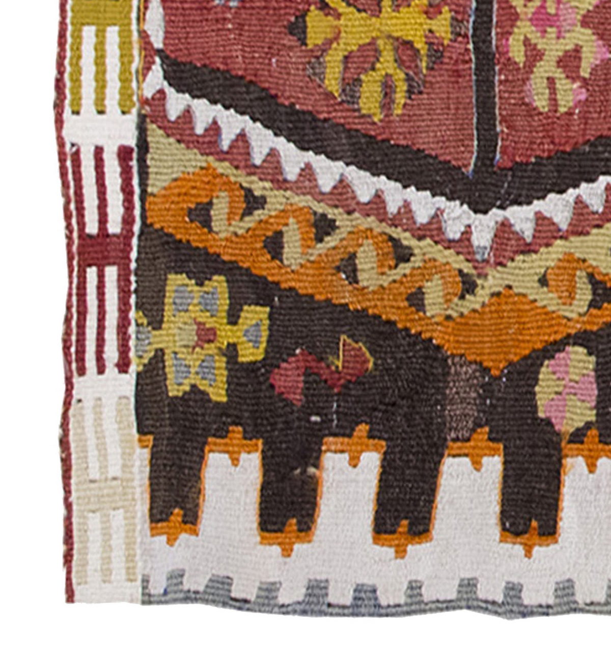 Vintage Kilim Rug,Kırşehir Kilim 2'5" x 4" feet 73 x 123 cm