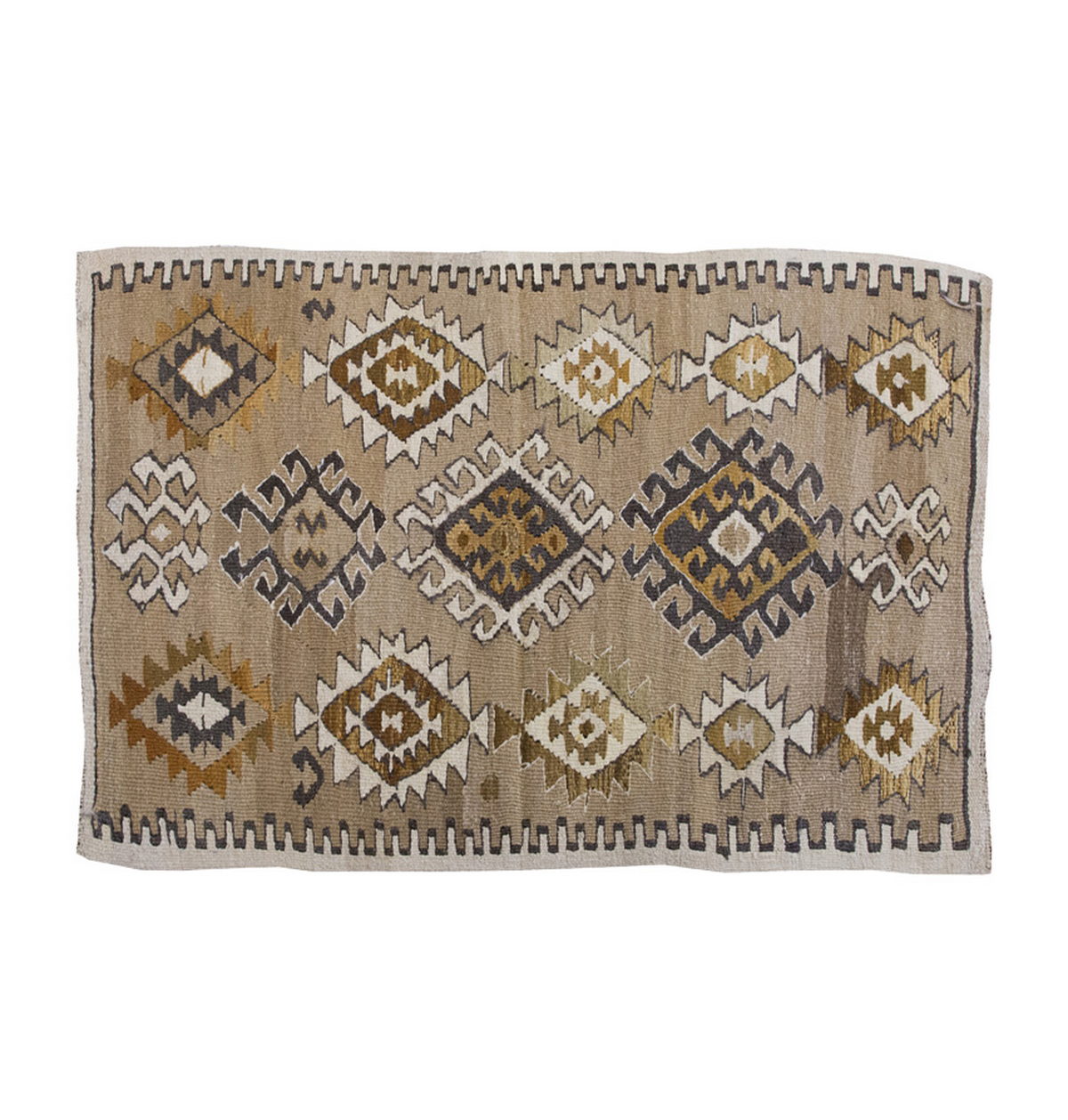 Vintage Kilim Rug,Konya Kilim 2'6" x 4'1" feet 75 x 125 cm