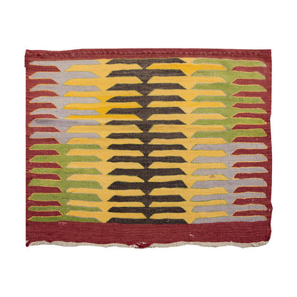 Vintage Bodrum Milas Kilim Rug, South West Part of Turkey Kilim 2'7" x 3'1" feet 80 x 95 cm