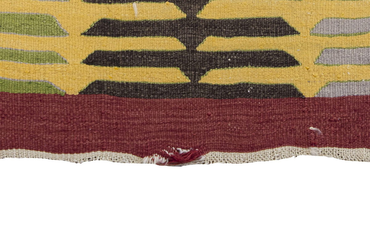 Vintage Bodrum Milas Kilim Rug, South West Part of Turkey Kilim 2'7" x 3'1" feet 80 x 95 cm