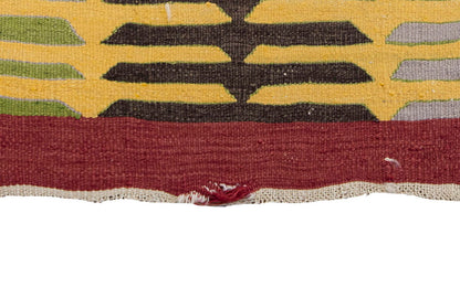 Vintage Bodrum Milas Kilim Rug, South West Part of Turkey Kilim 2'7" x 3'1" feet 80 x 95 cm