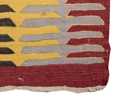 Vintage Bodrum Milas Kilim Rug, South West Part of Turkey Kilim 2'7" x 3'1" feet 80 x 95 cm