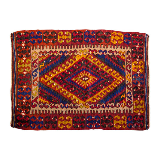 Vintage Kilim Rug,Fethiye Kilim 2'7" x 3'7" feet 78 x 110 cm