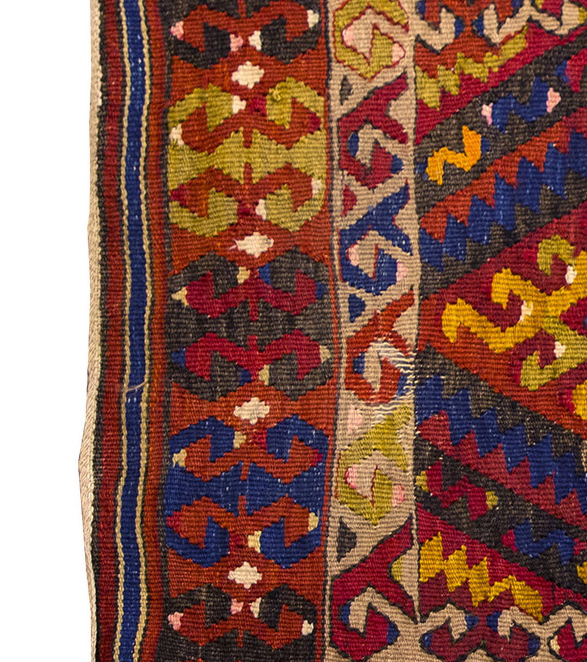 Vintage Kilim Rug,Fethiye Kilim 2'7" x 3'7" feet 78 x 110 cm