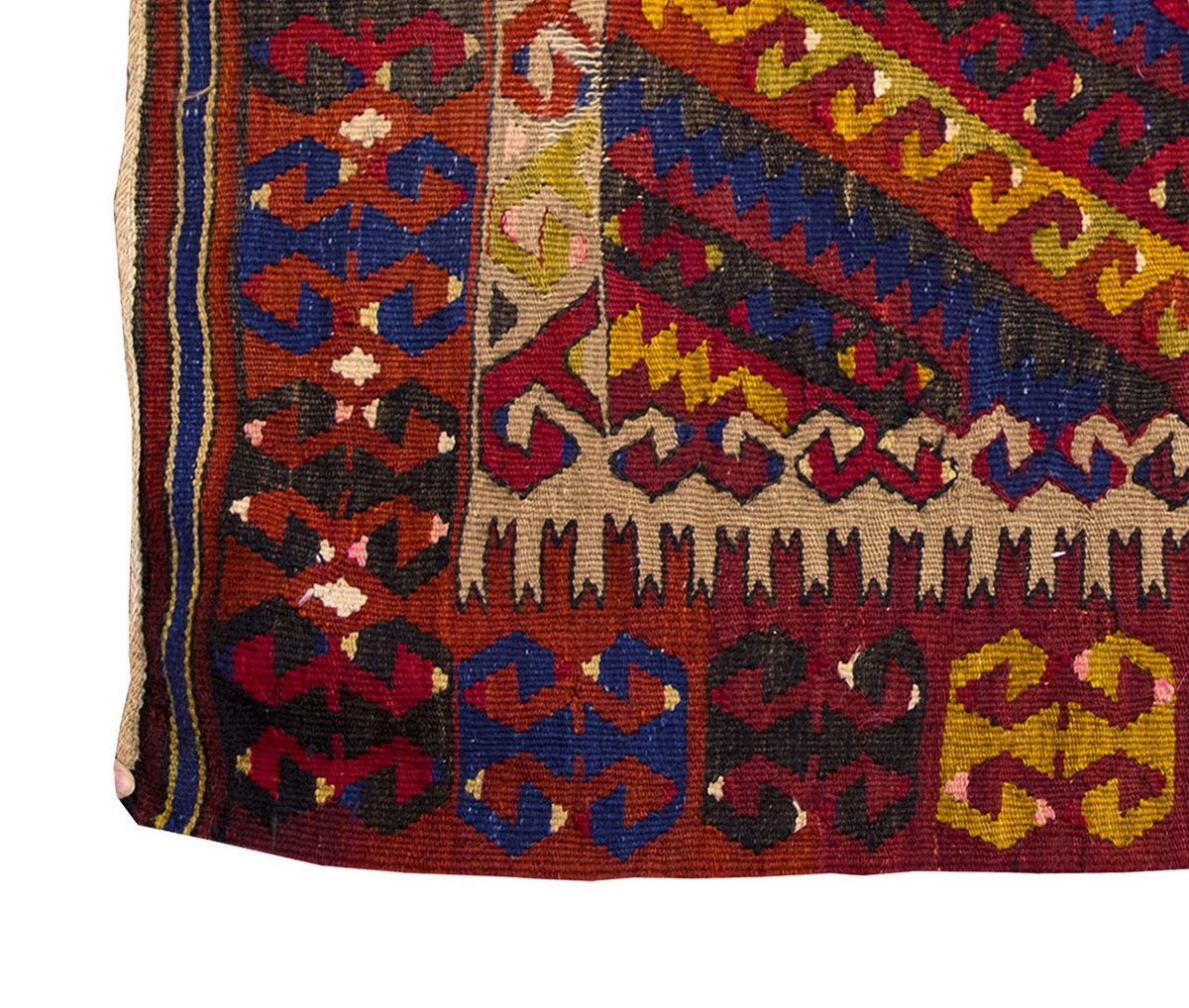 Vintage Kilim Rug,Fethiye Kilim 2'7" x 3'7" feet 78 x 110 cm