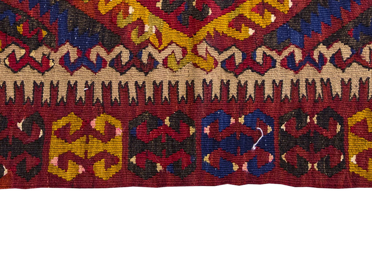 Vintage Kilim Rug,Fethiye Kilim 2'7" x 3'7" feet 78 x 110 cm