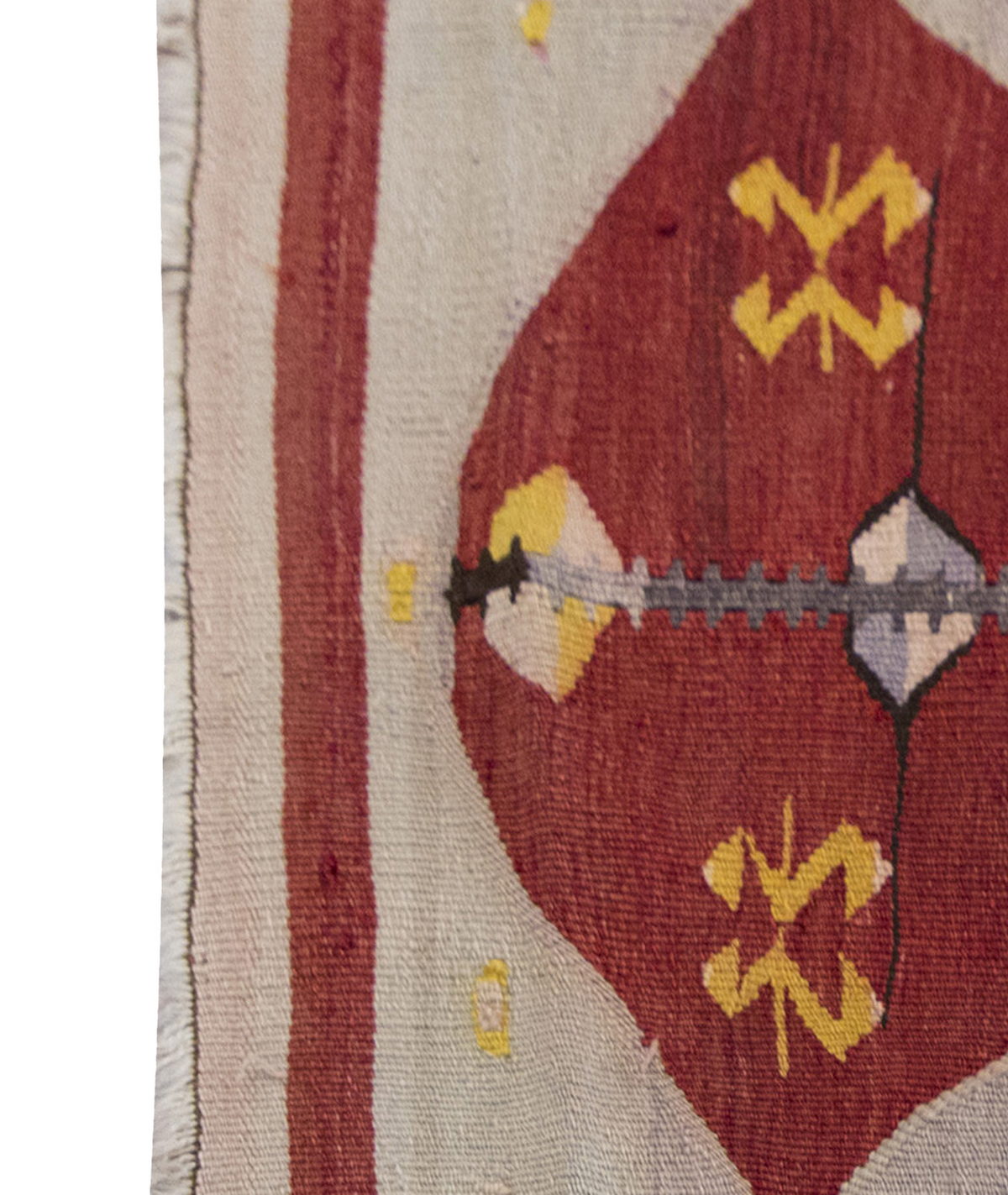 Vintage Kilim Rug,Denizli Kilim 2'7" x 3'8" feet 80 x 113 cm