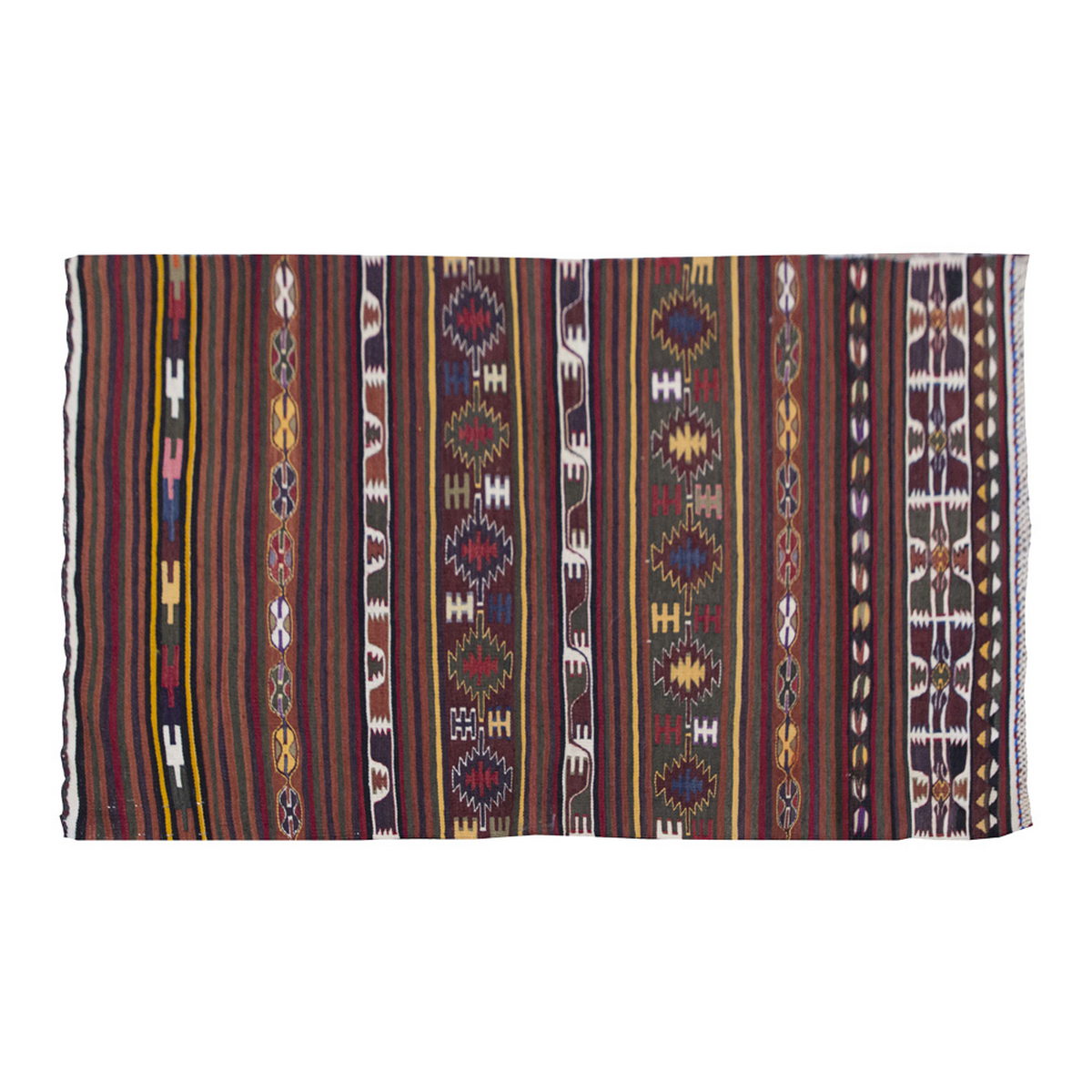 Vintage Kilim Rug,Konya Kilim 2'7" x 4'4" feet 80 x 132 cm