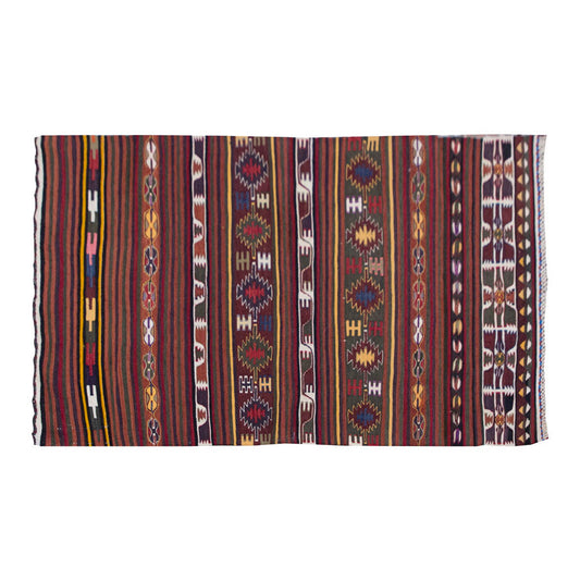 Vintage Kilim Rug,Konya Kilim 2'7" x 4'4" feet 80 x 132 cm