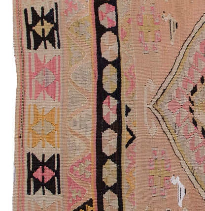 Vintage Kilim Rug,Kayseri Kilim 2'7" x 4'4" feet 80 x 132 cm