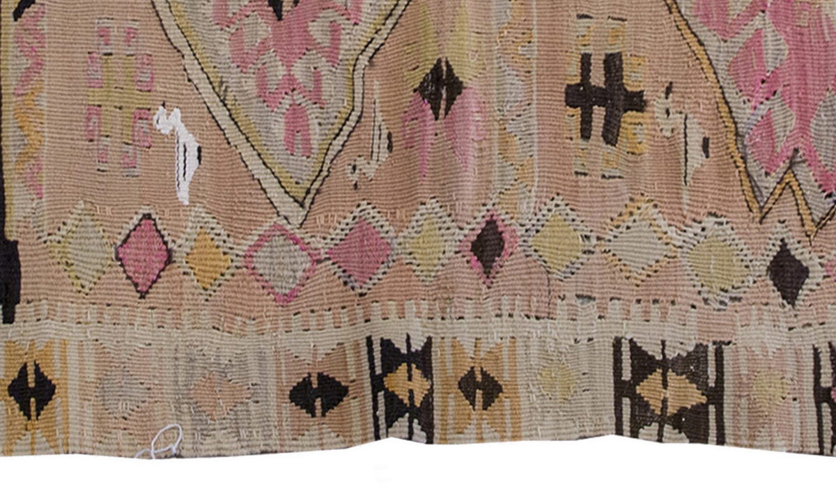 Vintage Kilim Rug,Kayseri Kilim 2'7" x 4'4" feet 80 x 132 cm