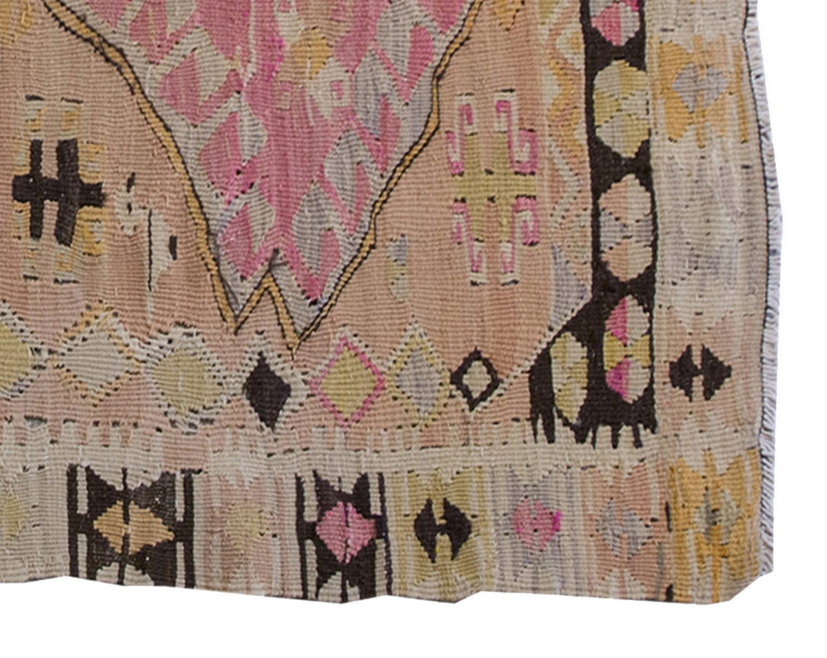 Vintage Kilim Rug,Kayseri Kilim 2'7" x 4'4" feet 80 x 132 cm