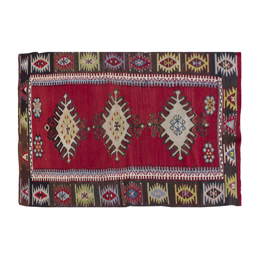 Vintage Kilim Rug,Kayseri Kilim 2'7" x 4'7" feet 78 x 140 cm