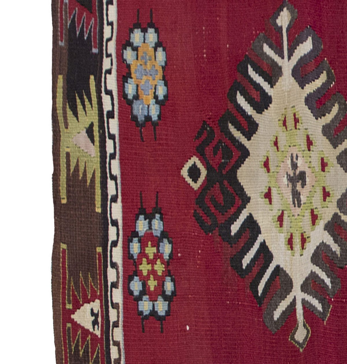 Vintage Kilim Rug,Kayseri Kilim 2'7" x 4'7" feet 78 x 140 cm