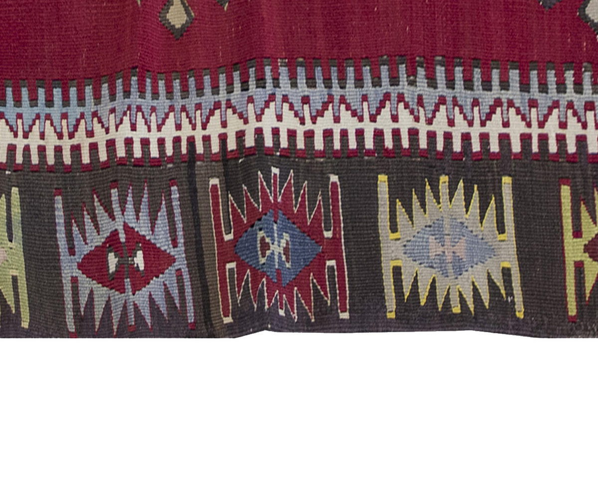 Vintage Kilim Rug,Kayseri Kilim 2'7" x 4'7" feet 78 x 140 cm