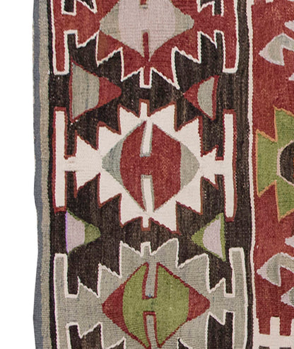 Vintage Kilim Rug,Denizli Kilim 2'7" x 5" feet 78 x 147 cm