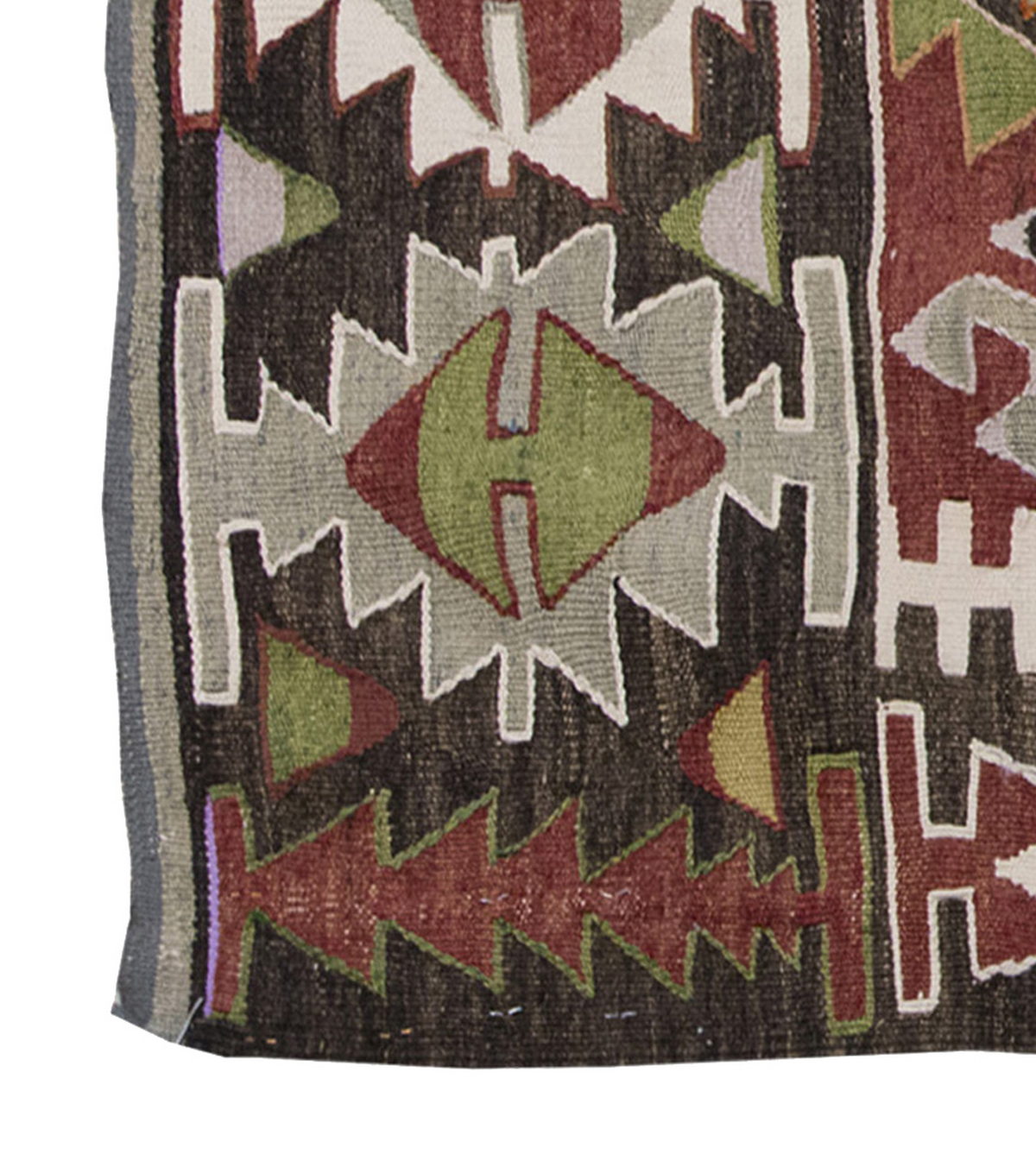 Vintage Kilim Rug,Denizli Kilim 2'7" x 5" feet 78 x 147 cm
