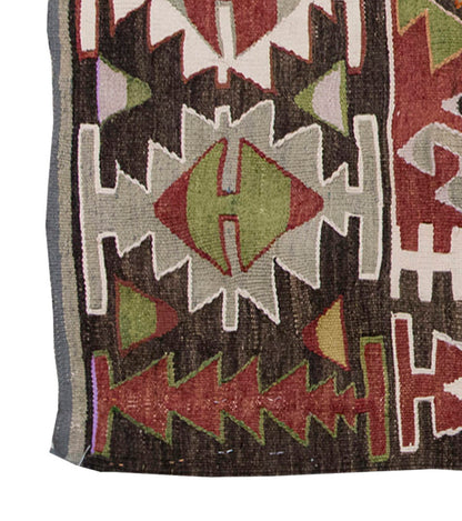 Vintage Kilim Rug,Denizli Kilim 2'7" x 5" feet 78 x 147 cm