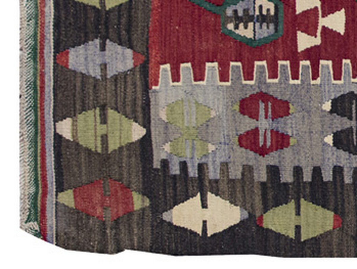 Vintage Kilim Rug,Denizli Kilim 2'8" x 4'5" feet 81 x 135 cm