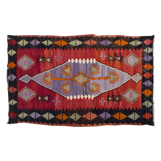 Vintage Kilim Rug,Emirdağ Kilim 2'8" x 4'8" feet 82 x 143 cm