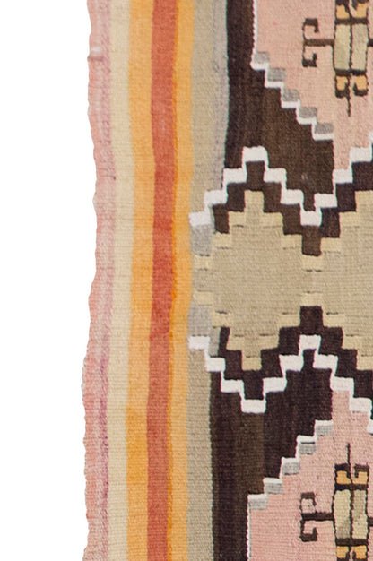 Vintage Kilim Rug, Oushak Area Kilim 2'8" x 5'7" feet 82 x 170 cm