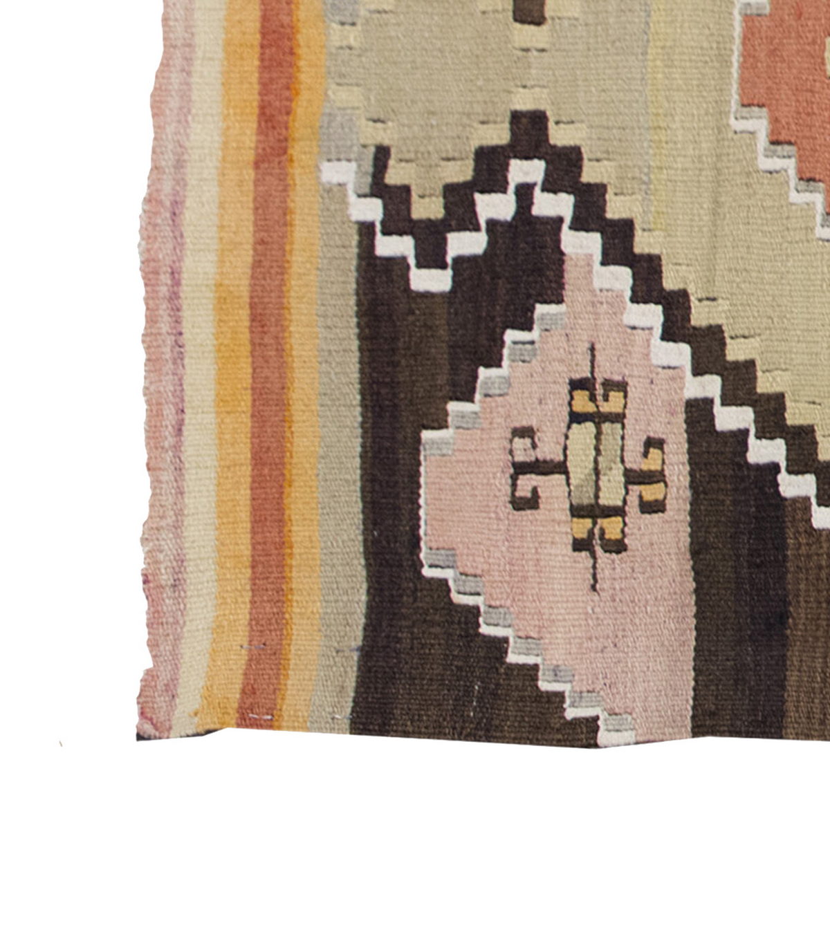 Vintage Kilim Rug, Oushak Area Kilim 2'8" x 5'7" feet 82 x 170 cm