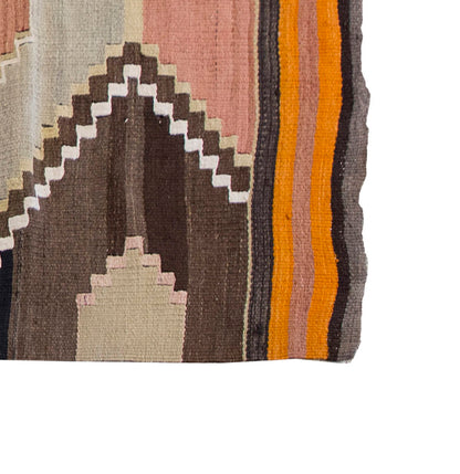 Vintage Kilim Rug, Oushak Area Kilim 2'8" x 5'7" feet 82 x 170 cm