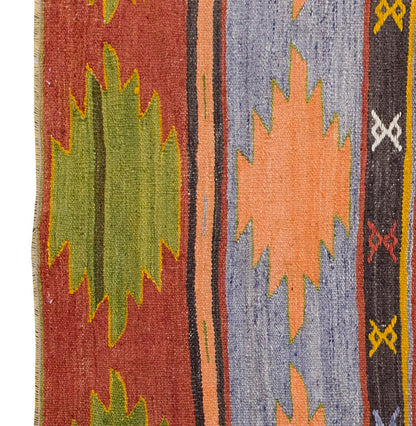 Vintage Kilim Rug,Konya Kilim 2'9" x 4'2" feet 83 x 126 cm