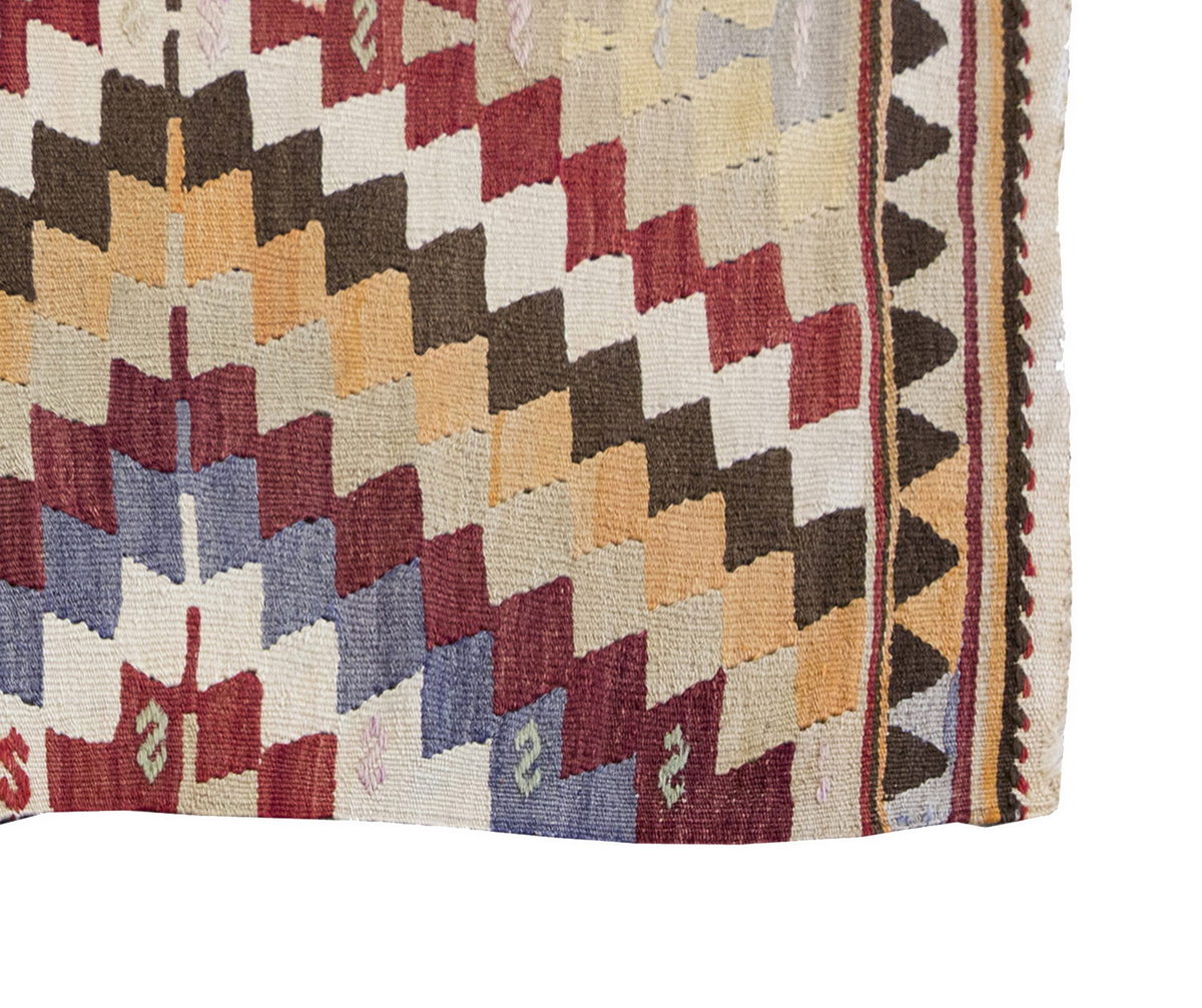 Vintage Kilim Rug,West Part of Turkey Kilim 2'9" x 4'3" feet 85 x 130 cm