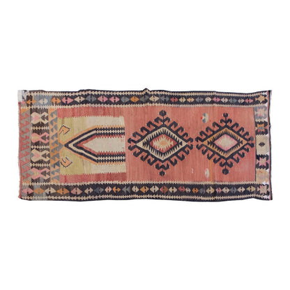 Vintage Kilim Rug,Konya Kilim 2'9" x 7" feet 85 x 210 cm