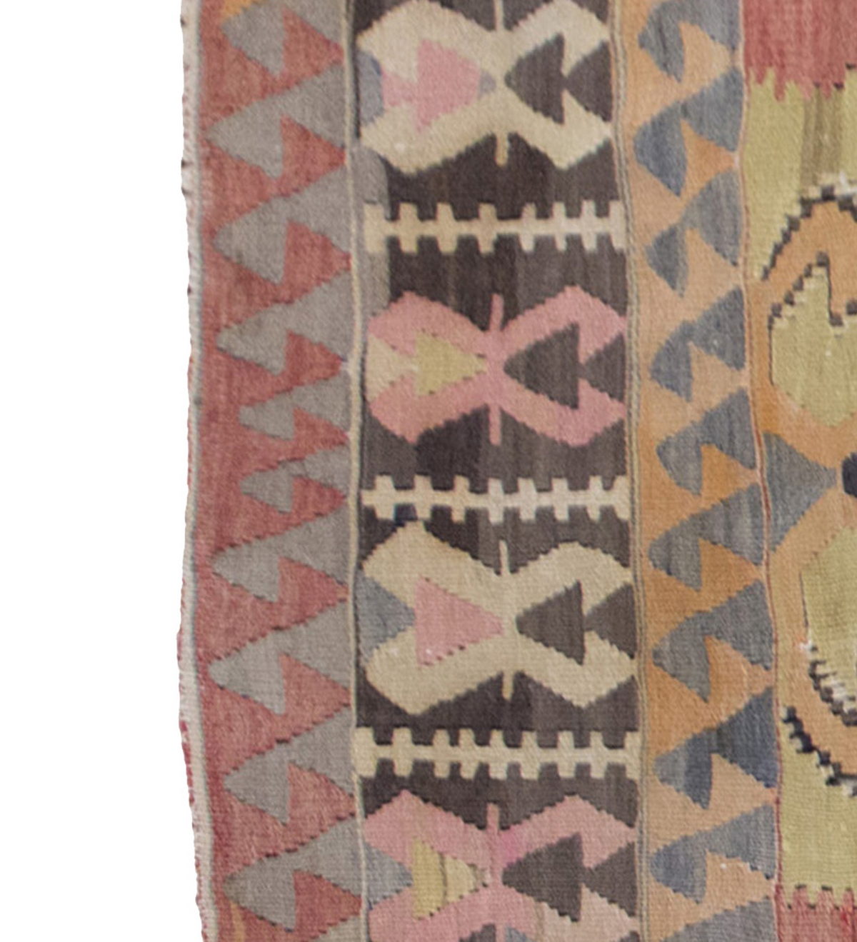 Vintage Kilim Rug,Konya Kilim 2'9" x 7" feet 85 x 210 cm