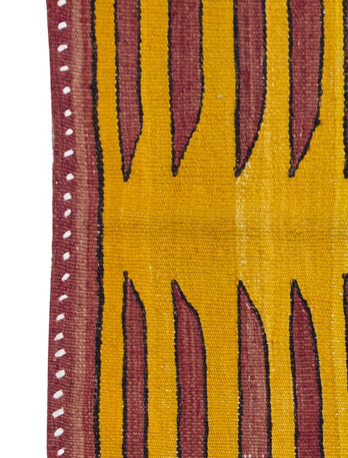 Vintage Milas Bodrum Kilim Rug, South West Part of Turkey  Area Kilim 3" x 3" feet 88 x 88 cm