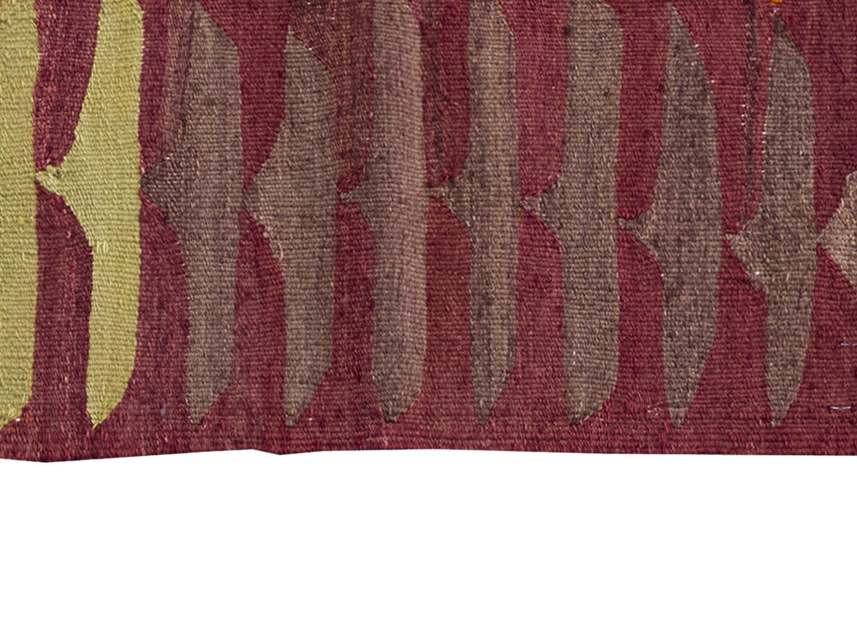 Vintage Milas Bodrum Kilim Rug, South West Part of Turkey Kilim 3" x 3" feet 88 x 92 cm
