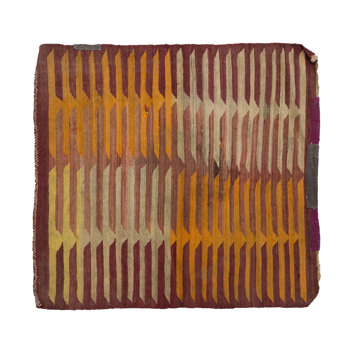 Vintage Kilim Rug,Bodrum Milas Kilim 3" x 3'1" feet 86 x 95 cm