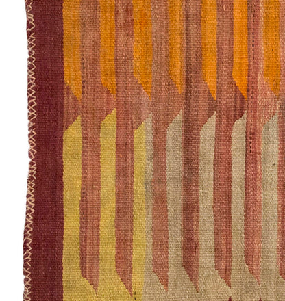 Vintage Kilim Rug,Bodrum Milas Kilim 3" x 3'1" feet 86 x 95 cm