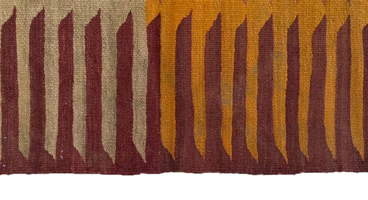 Vintage Kilim Rug,Bodrum Milas Kilim 3" x 3'1" feet 86 x 95 cm