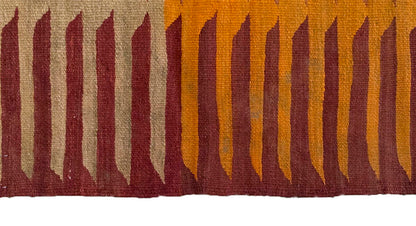 Vintage Kilim Rug,Bodrum Milas Kilim 3" x 3'1" feet 86 x 95 cm