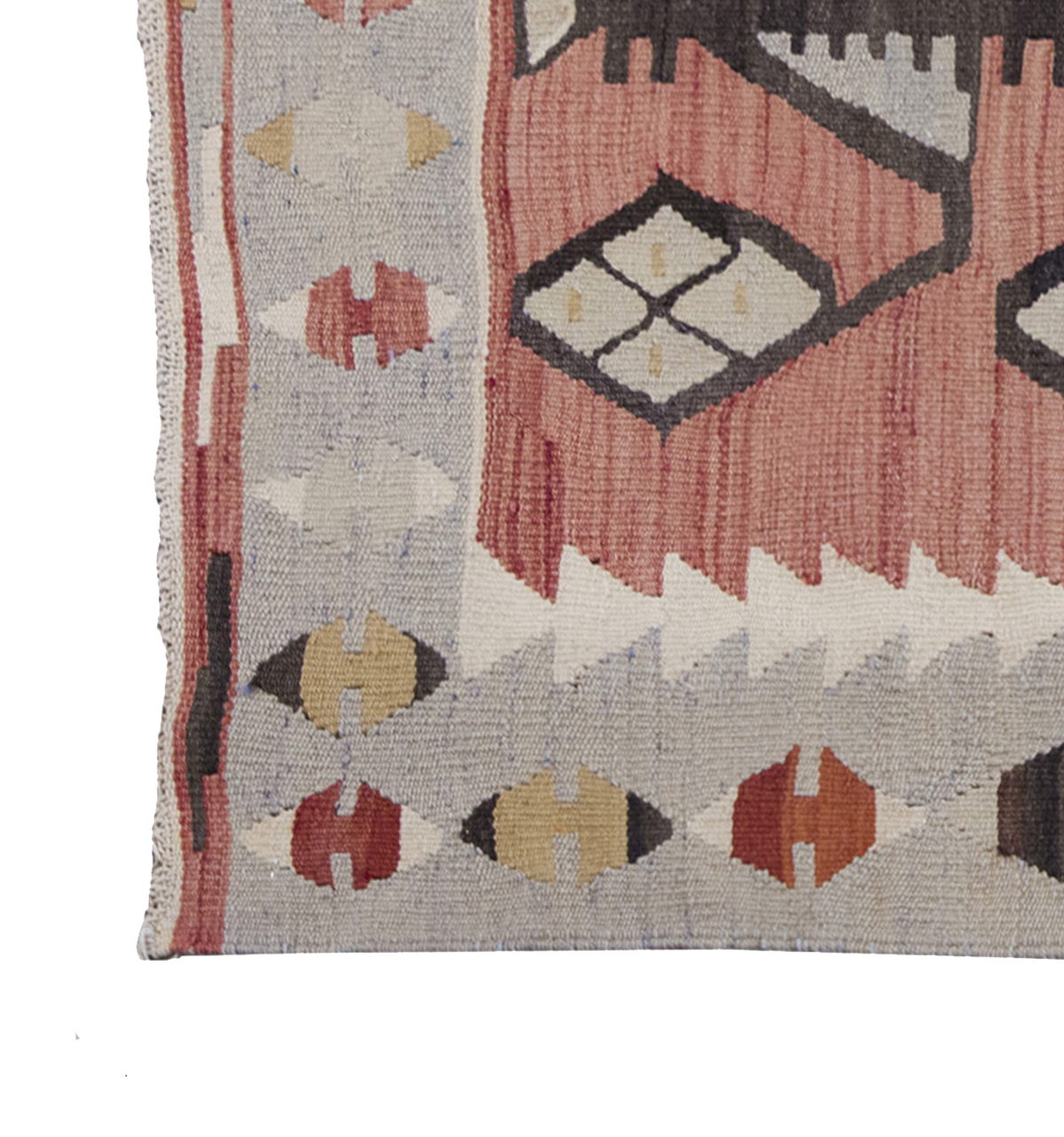 Vintage Kilim Rug,Denizli Kilim 3" x 3'7" feet 90 x 109 cm