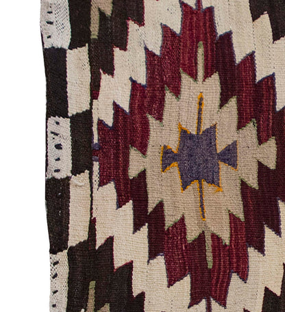 Vintage Milas Kilim Rug, South West Part of Turkey Kilim 3" x 3'9" feet 92 x 115 cm