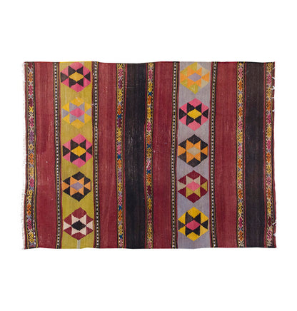 Vintage Kilim Rug,Konya Kilim 3" x 4" feet 89 x 124 cm