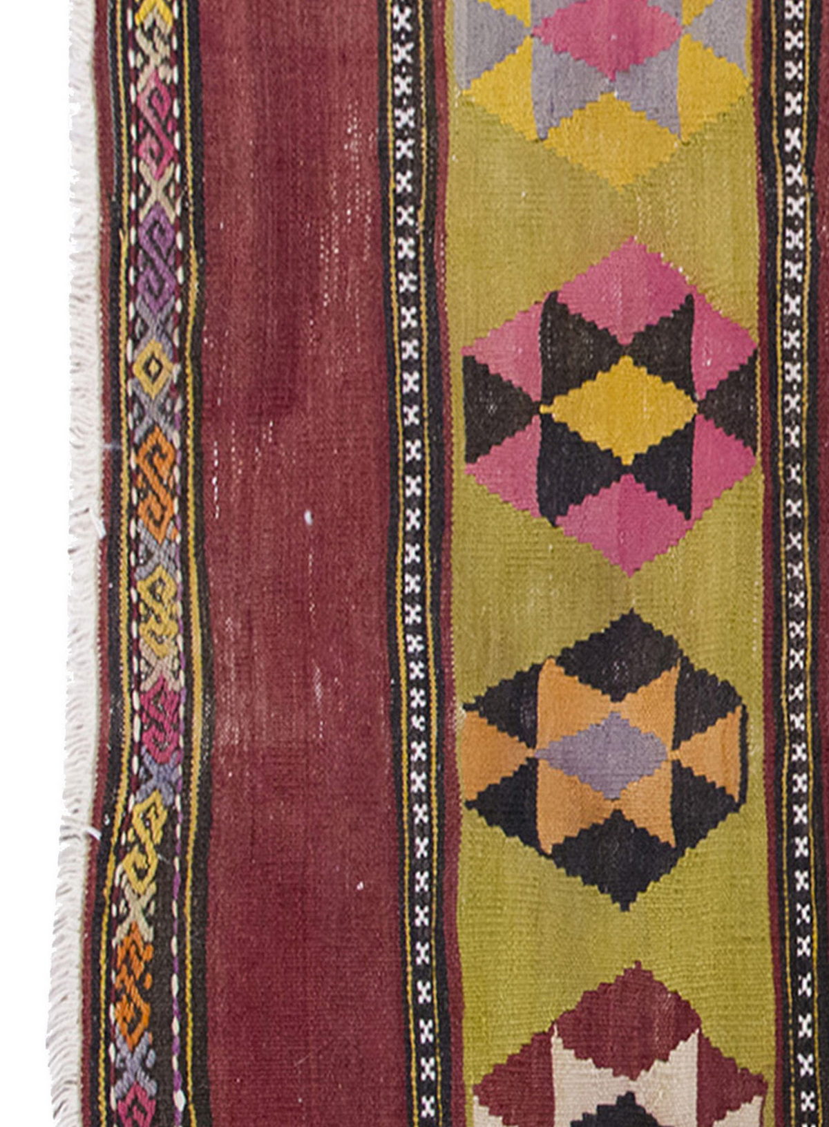 Vintage Kilim Rug,Konya Kilim 3" x 4" feet 89 x 124 cm