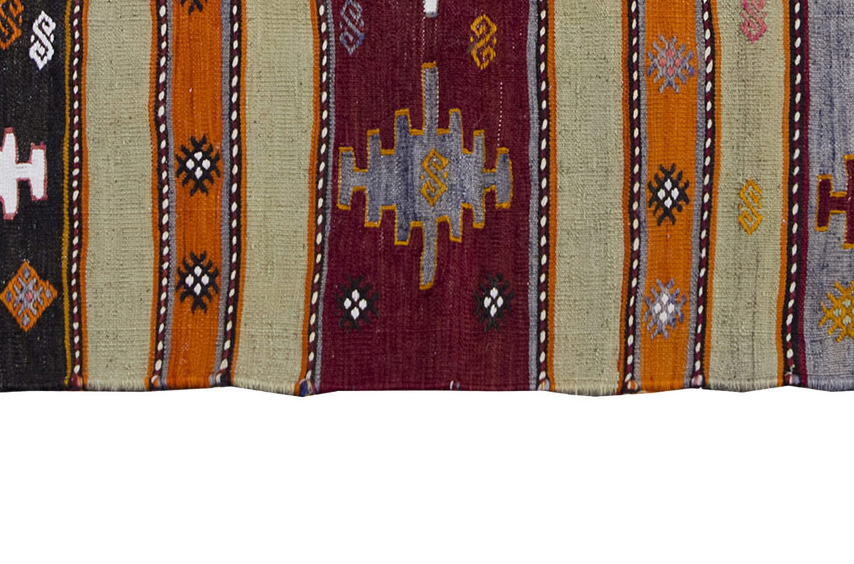 Vintage Kilim Rug,Sivas Kilim 3" x 4'2" feet 89 x 128 cm