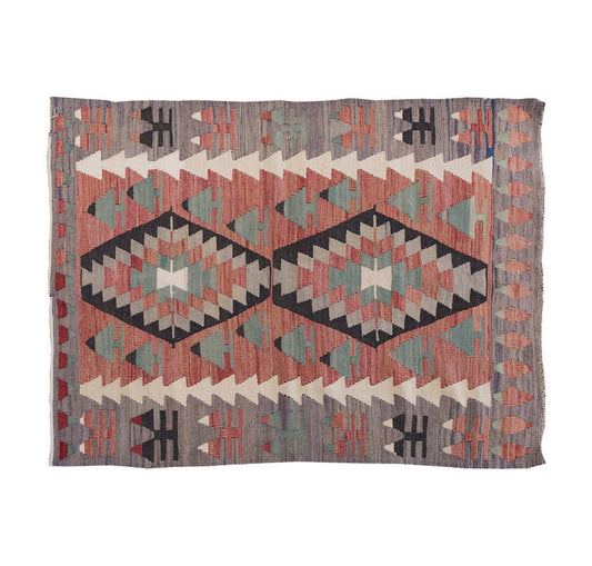 Vintage Kilim Rug,Denizli Kilim 3" x 4'3" feet 90 x 130 cm