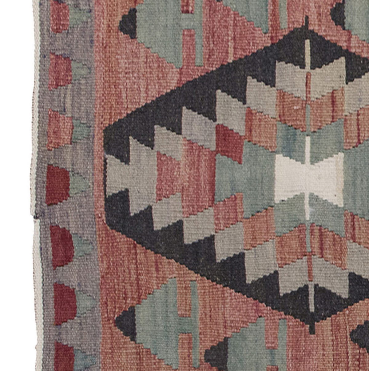 Vintage Kilim Rug,Denizli Kilim 3" x 4'3" feet 90 x 130 cm