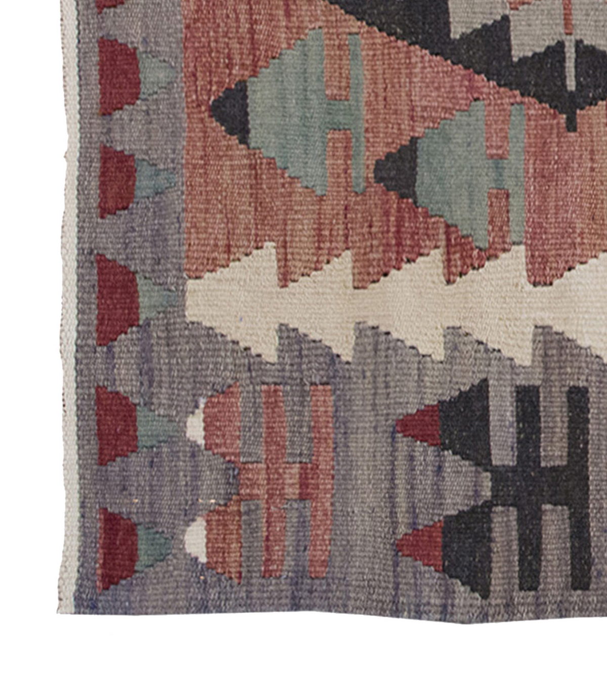 Vintage Kilim Rug,Denizli Kilim 3" x 4'3" feet 90 x 130 cm