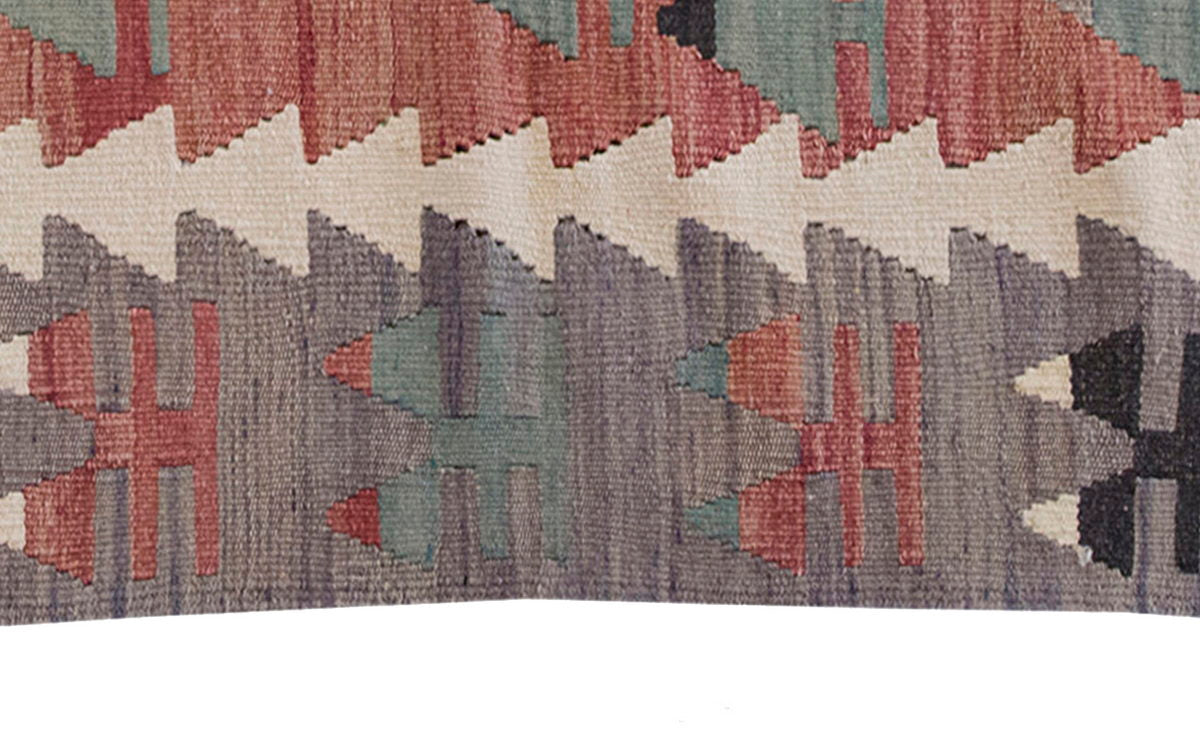 Vintage Kilim Rug,Denizli Kilim 3" x 4'3" feet 90 x 130 cm